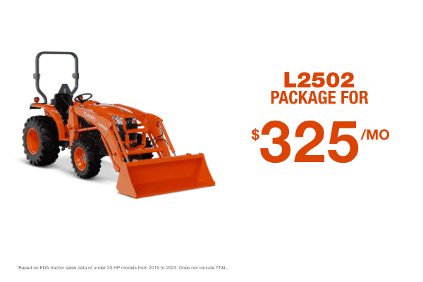 Kubota L2502 Tractor Package - Henard Foothills Equipment